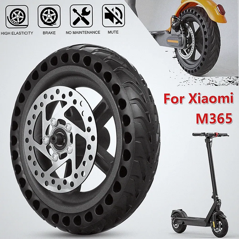 Für Xiaomi Mijia M365 Hinterrad Reifen 8,5 Zoll Elektroroller Rad Scheibenbremse
