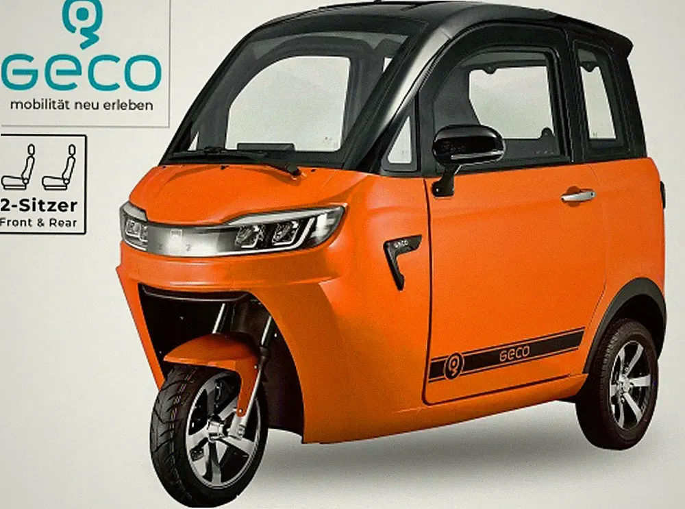 Geco Sera2 V2 Kabinenroller Roller Mofa 25-45 km/h Elektro Roller Elektroauto