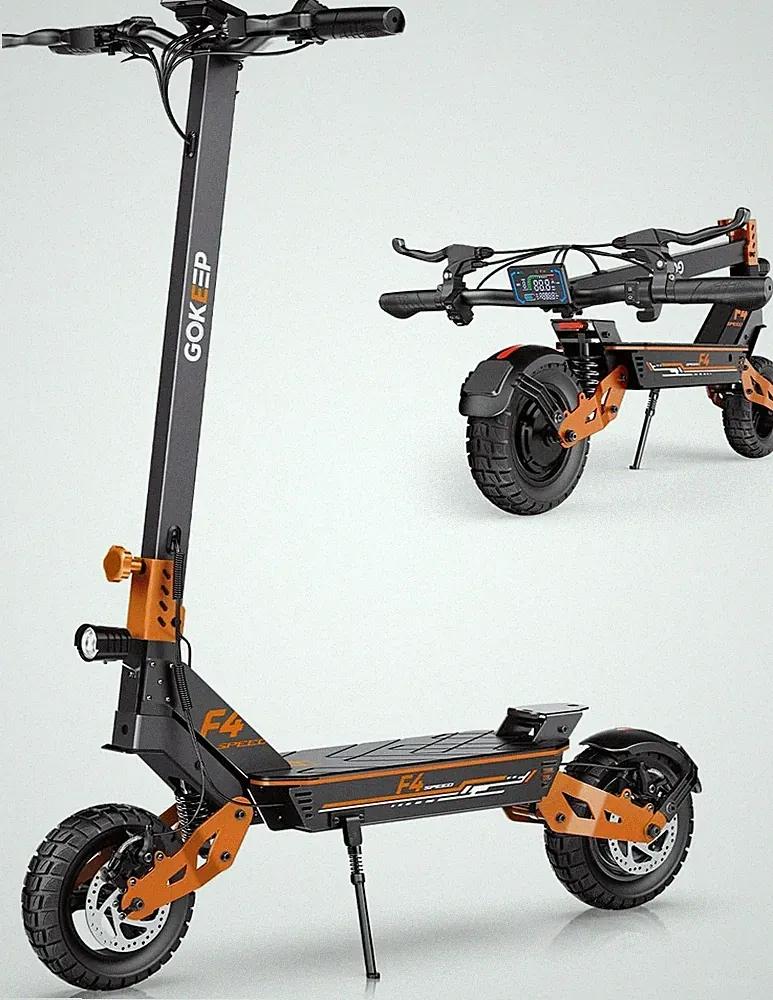 Gokeep F4 Elektroroller 1200W 15,6AH Faltbar E-Scooter 10,5'' Offroad E-Roller