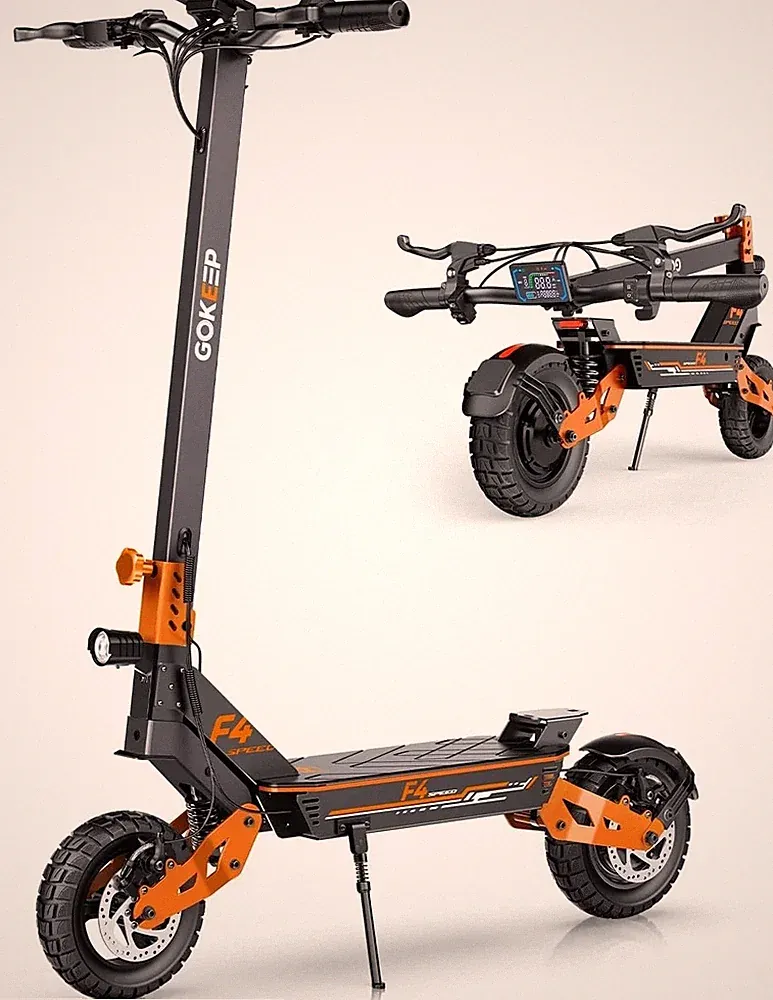 Gokeep F4 Elektroroller 1200W 15,6AH Off-road E-Scooter 10,5'' E-Roller 45 km/h