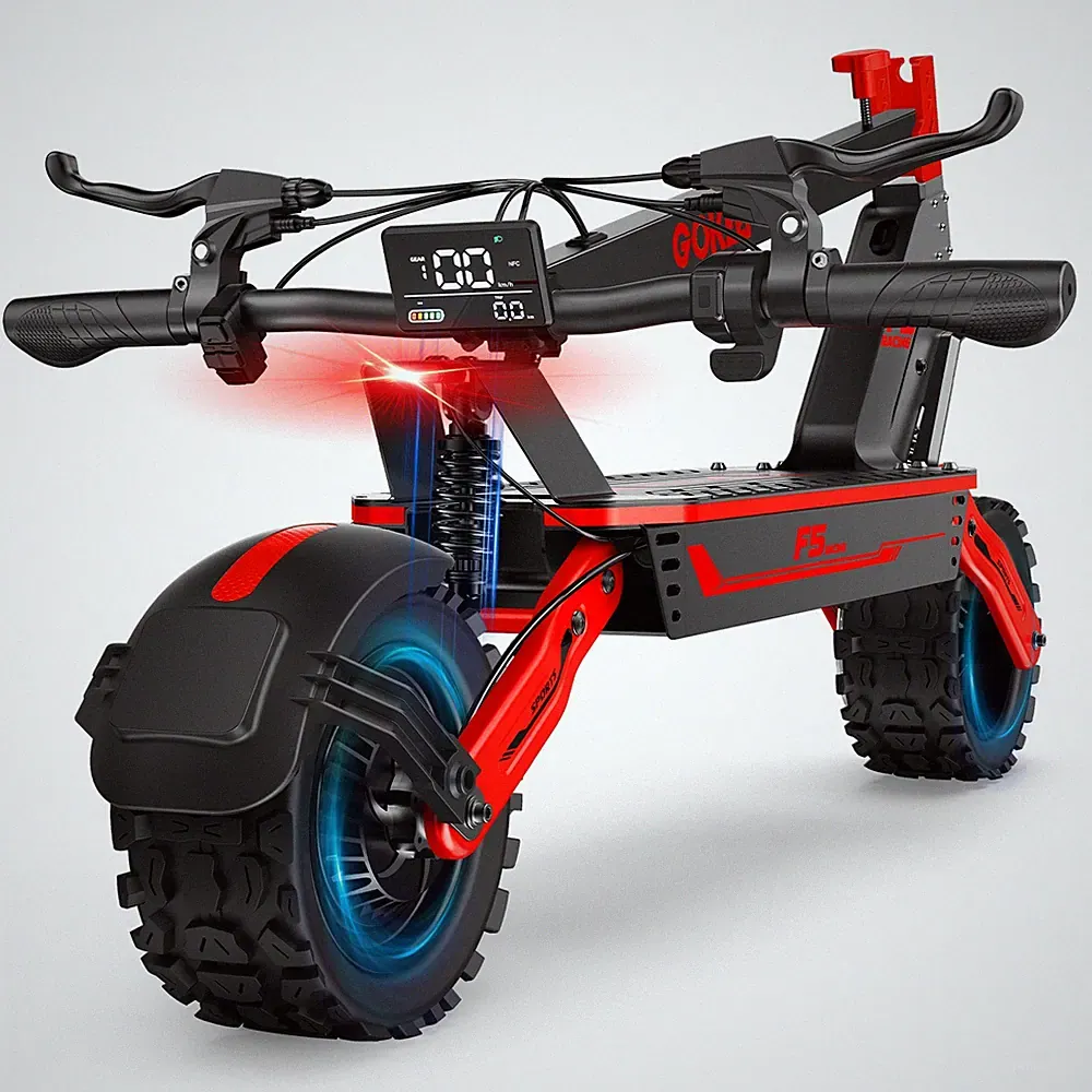 Gokeep F5 1000W E-Scooter Faltbar 52V 20AH Elektroroller 55km/h Elektro-Scooter