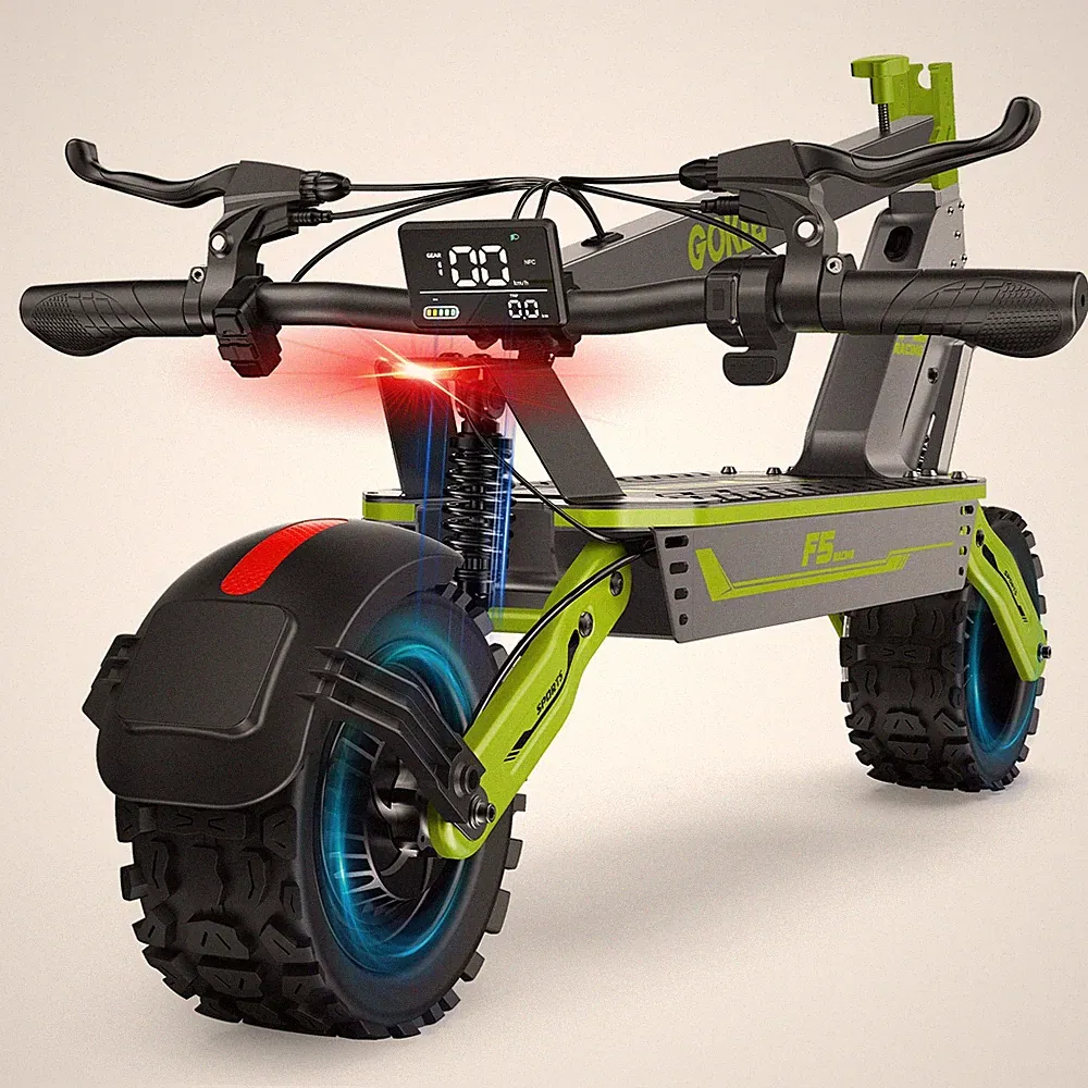 Gokeep F5 E-Scooter Faltbar 11 Zoll Elektroroller 1000W 20Ah Off-road E-Roller