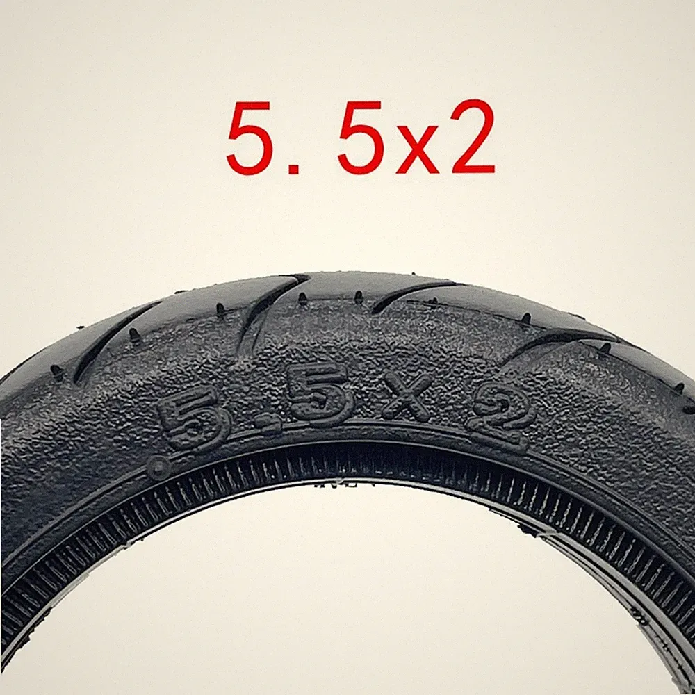 Gummireifen in Schwarz 55x2 für I Scooter Pro Elektroroller aus Carbon Fiber