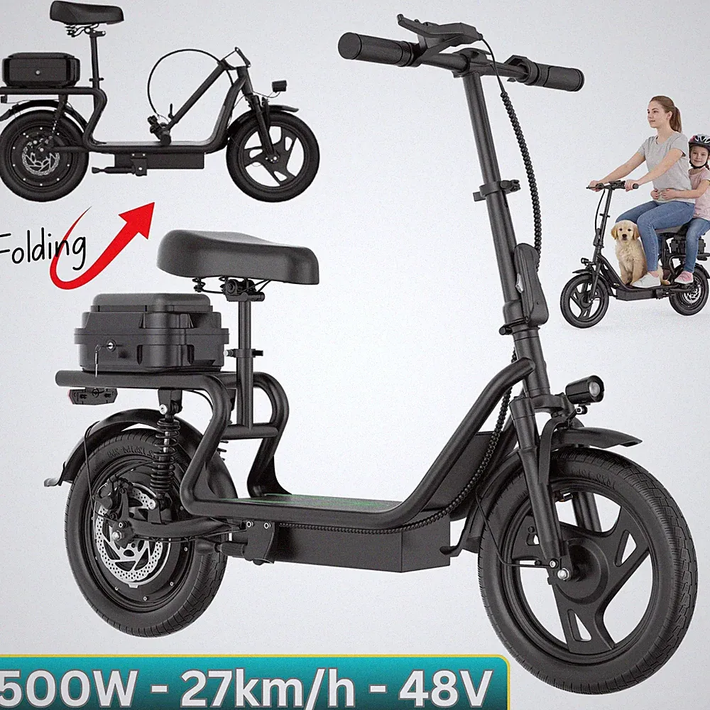 HEADEER H1L 14" faltbarer Elektroroller mit Sitzbox 500W 25km/h Aufladung 6h