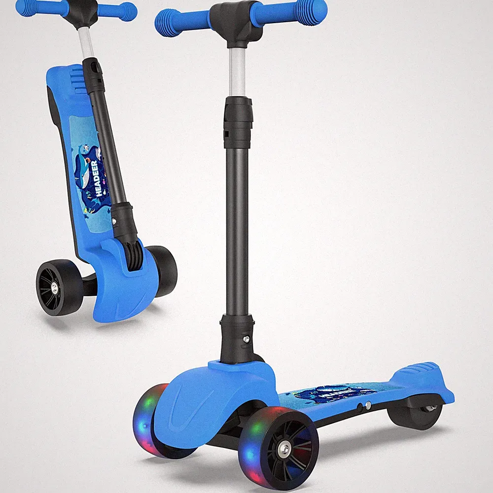 HEADEER H2 Kinder Elektroscooter 24V 2,6Ah 8km/h Vorderrad Blinklicht ab 3 Jahre