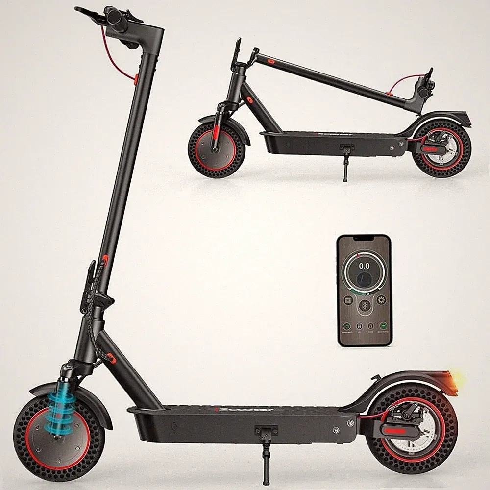 i9Max 10'' Elektroroller 500W 10AH Klappbar E-Scooter mit APP Offroad Bis 30km/h