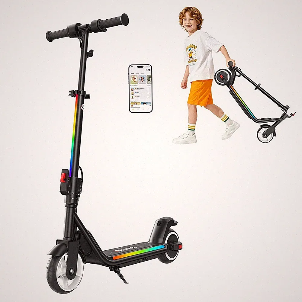 ik3Max Elektroroller Für Kinder 6-12 Jahre Klappbar Elektroscooter LED E Roller