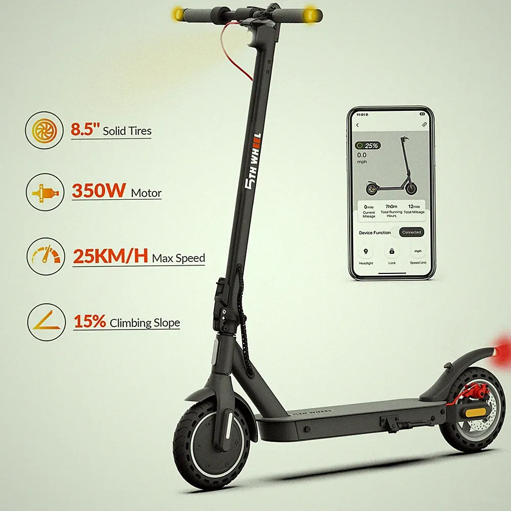 INVANTI ES09 Lite Elektroroller 8. 5" 350W 36V 7.5AH 25KM/H klappbarer E-Scooter