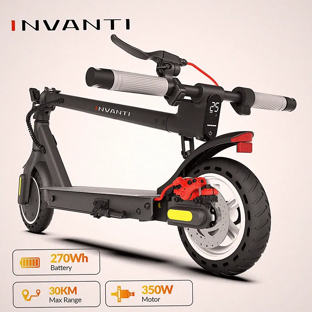 INVANTI ES09 Lite Elektroroller 8. 5" 350W 36V 7.5AH klappbarer E-Scooter 25KM/H