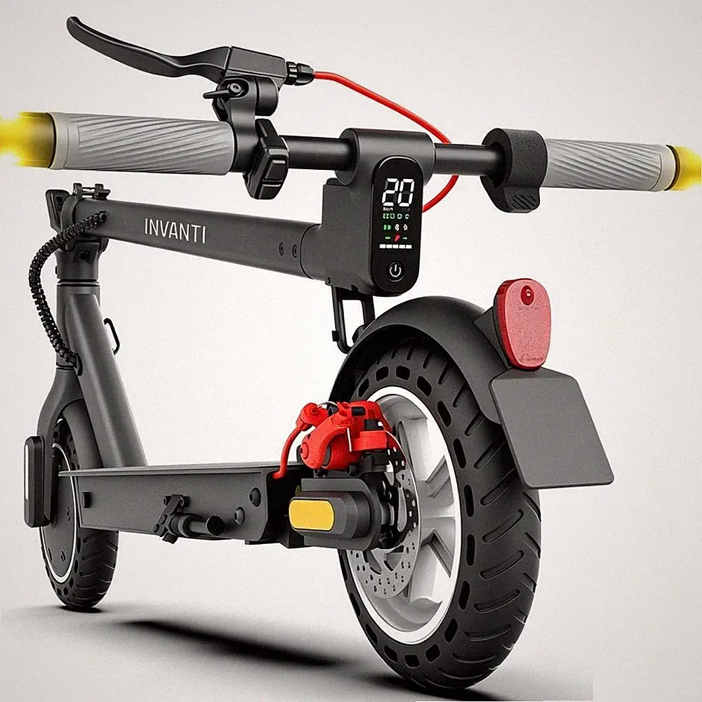 INVANTI ES09 Lite Elektroroller Mit Straßenzulassung 8,5" 350W 7,5AH E-Scooter