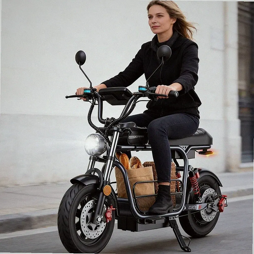 iScooter 15'' Elektroroller mit Einkaufskorb Offroad E-Scooter mit NFC Bis 150kg