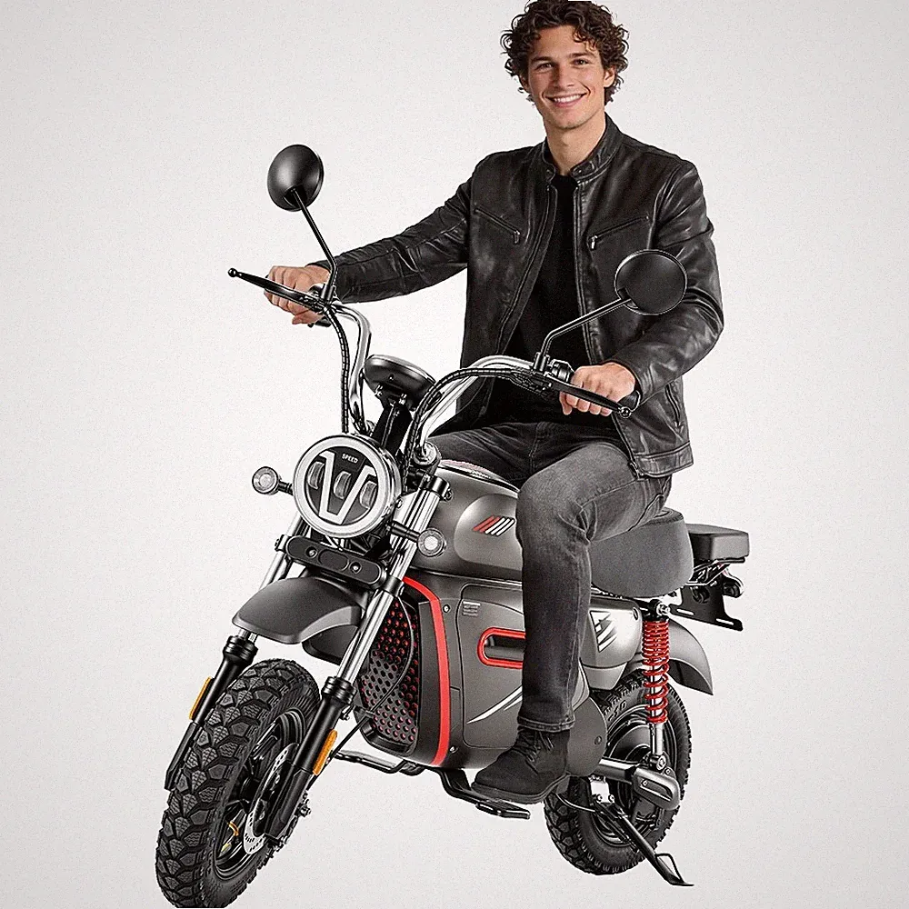 iScooter 15 Zoll E-Scooter mit NFC Elektroroller mit Einkaufskorb Offroad 55km/h