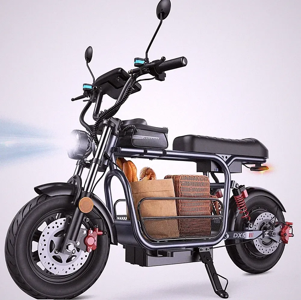 iScooter DX5 Elektroroller 1500W 15,6Ah City E-Scooter 15 Zoll E-Roller mit Korb