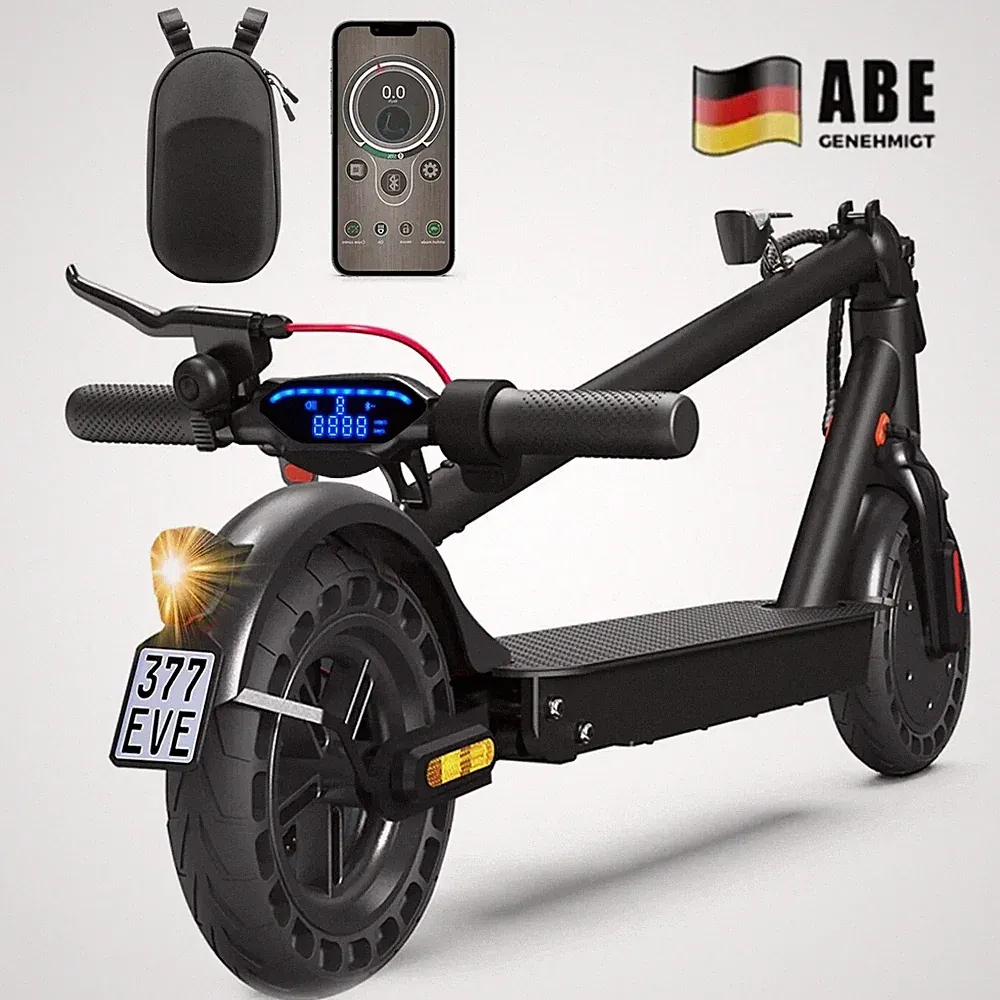 iScooter E9TMax Elektroroller Mit Straßenzulassung 500W Klappbar 10'' E-Scooter