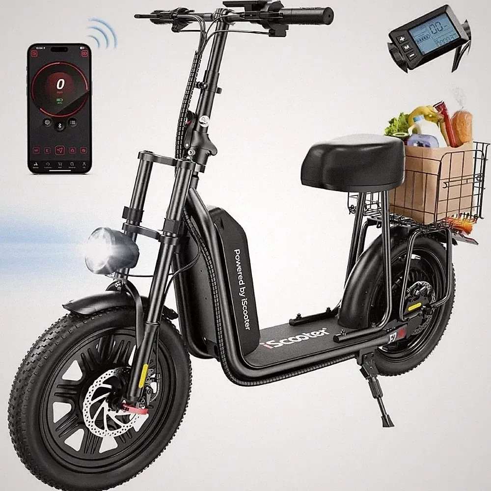 iScooter F7 16" Elektroroller 1000vv Motor Offroad 45 kmh E-scooter mit App 70KM