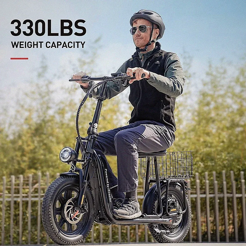 iScooter F7 16 Zoll Elektroroller mit APP 1000 Motor 48V10.4AH Offroad E-Scooter