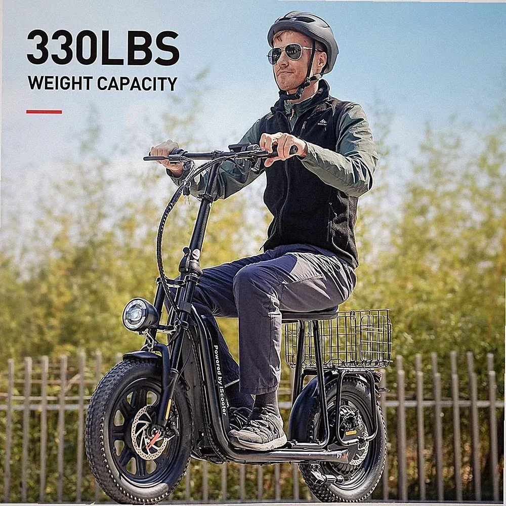 iScooter F7 E-Scooter mit APP 16'' Off-Road Elektroroller 1000W 10.4Ah 45km/h EU