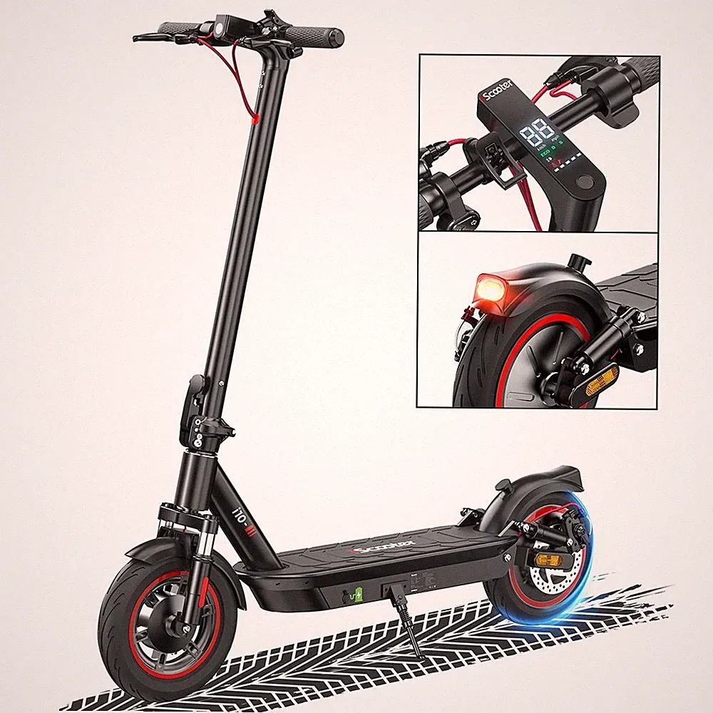 iScooter i10 Elektroroller 650W 15AH 45KM/h City E-Scooter 10" Klappbar E-Roller
