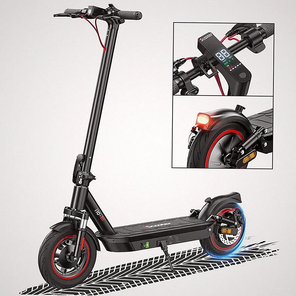 iscooter i10 Elektroroller 650W 42V/15Ah 10'' City E-Scooter Faltbarer 45km/h