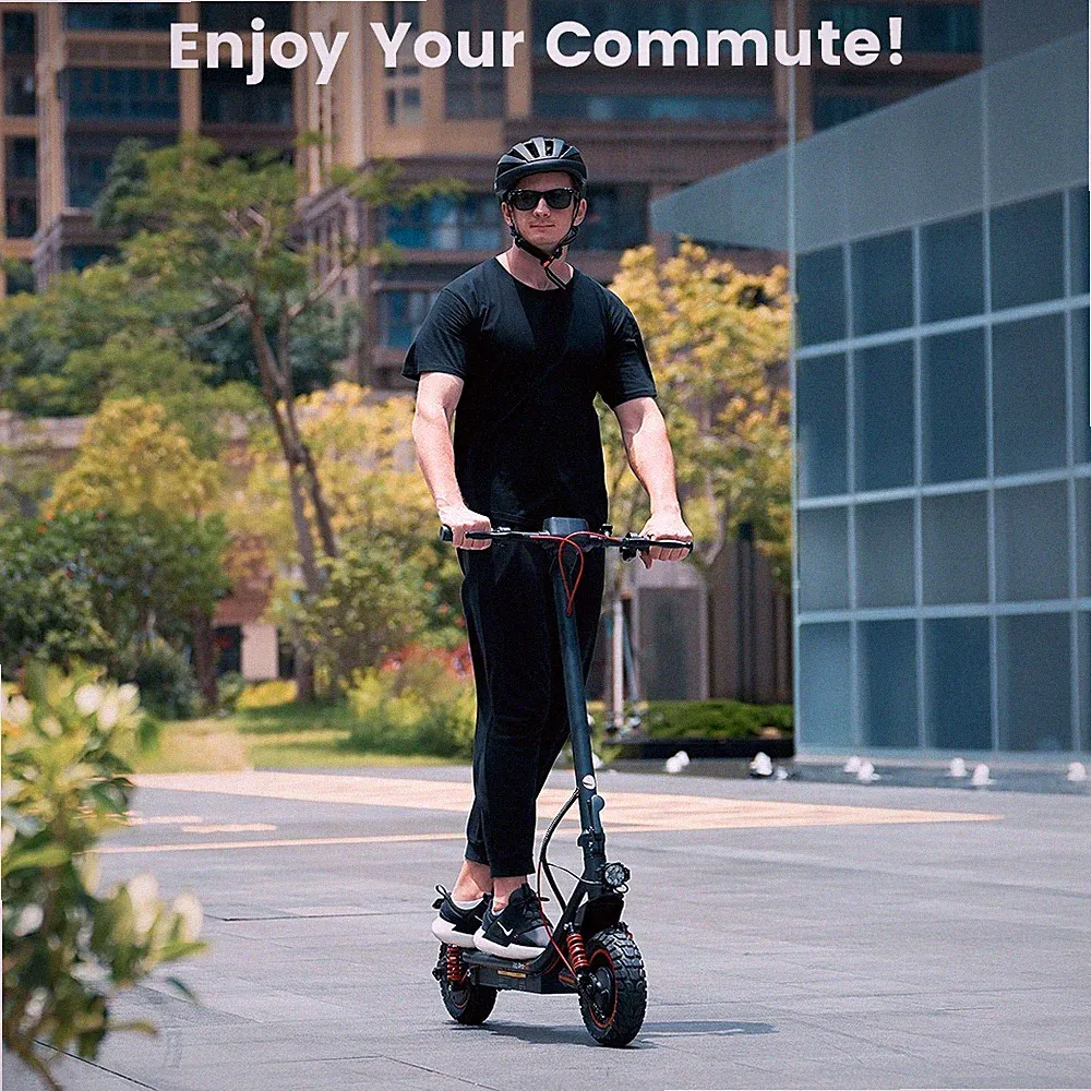 iScooter i10 Pro Elektroroller 800W mit APP 10 Zoll Faltbar E-Scooter Offroad DE