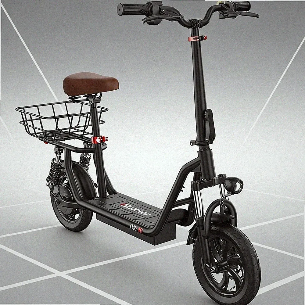 iScooter i12 Elektroroller 12'' E-Scooter 500W E-Roller mit korb Off-road 25km/h