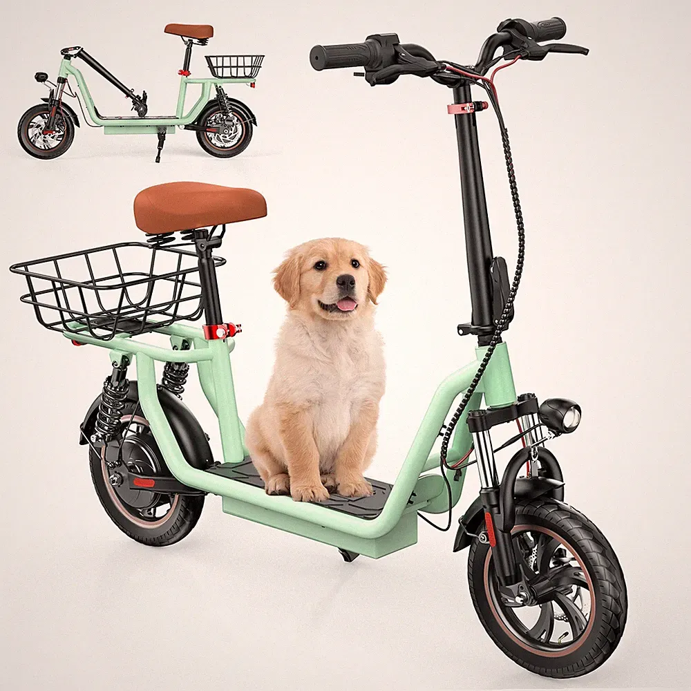 iScooter i12 Elektroroller 12 Zoll E-Scooter 500W E-Roller mit korb Off-road