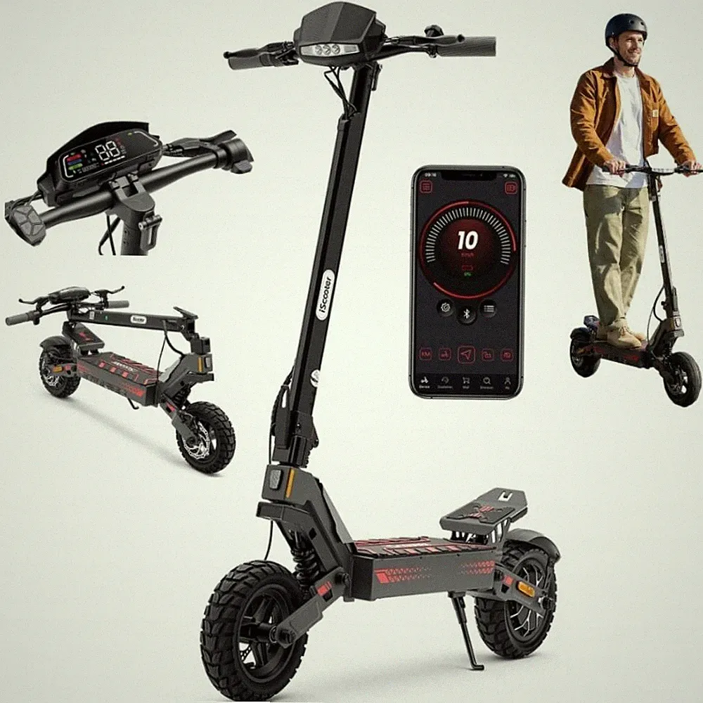 iScooter iF1 Elektroroller 1200W 10AH Off-road E-Scooter 10" E-Roller Bis 45km/h