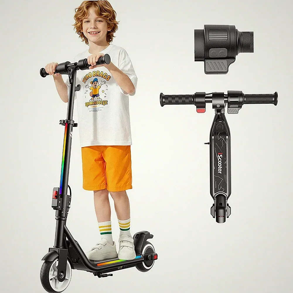 iScooter ik3Max Kinderroller für 6-12 Jahre Klappbar Elektroscooter mit LED Neue
