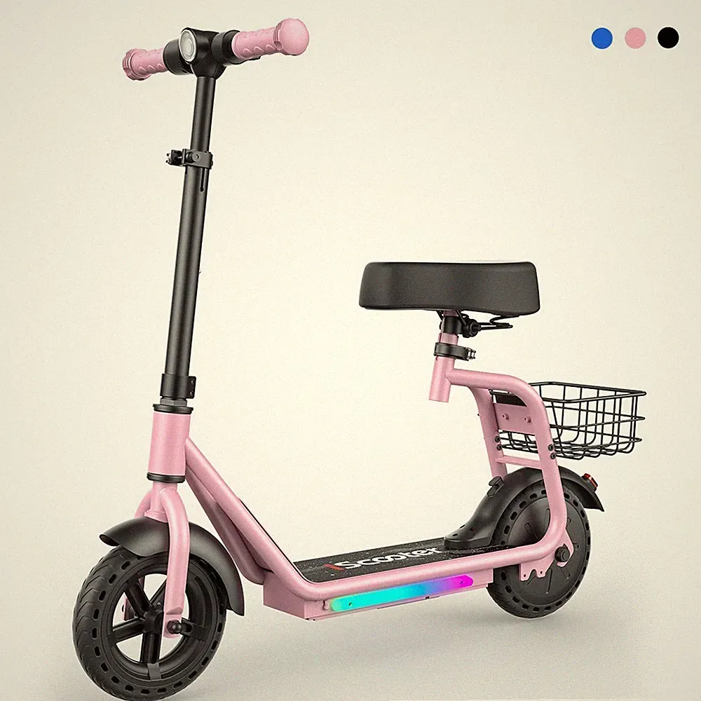 iScooter iK7 Elektroroller 250W 8,5" Kinder E-Scooter 20KM/H E-Roller mit Korb