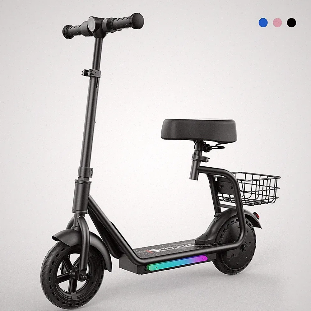 iScooter iK7 Elektroroller 250W Kinder E-Scooter 20KM/H 8,5" E-Roller mit Korb