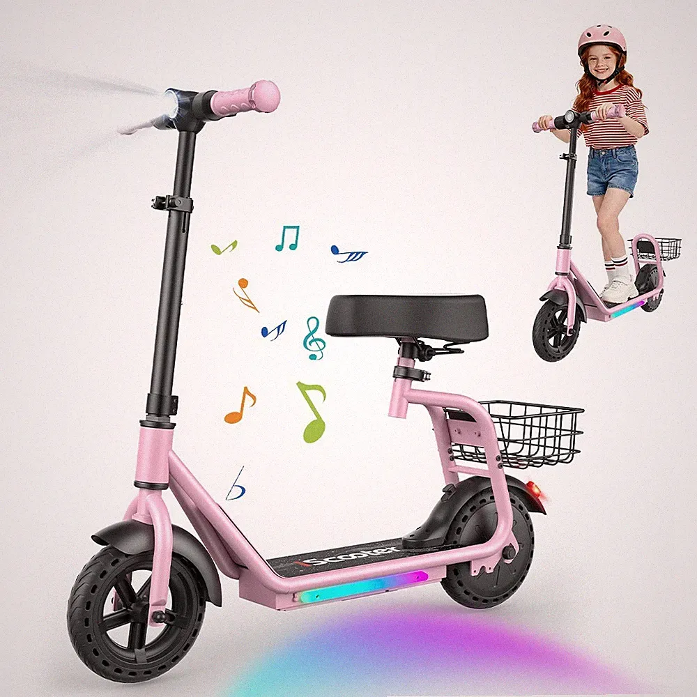 iScooter iK7 Kinder E-Scooter 250W 8,5" Elektroroller 20KMH E-Roller Rosa mitAPP