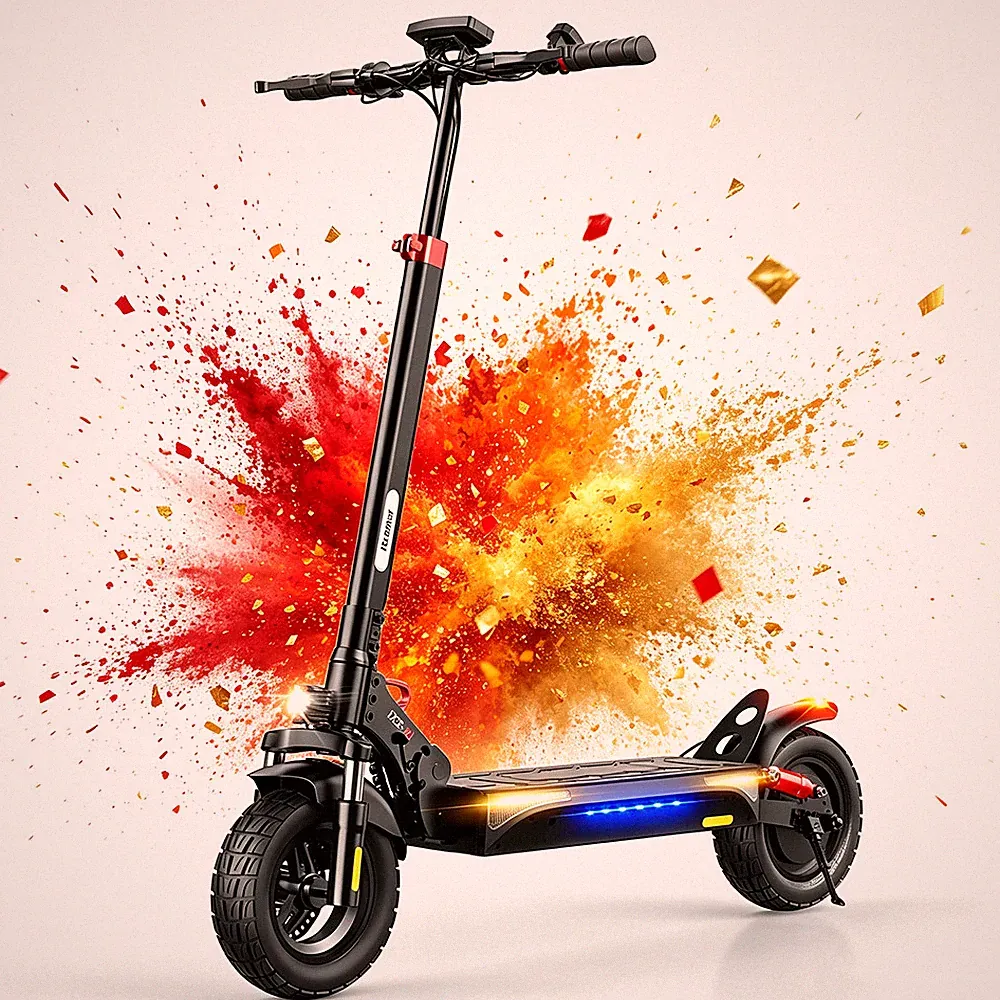 iScooter iX3 10 Zoll Elektroroller 800W 48V 10AH E-Scooter 40KM Offroad E-Roller