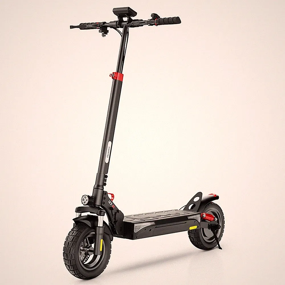 iscooter iX3 10-Zoll-Elektroroller, schwarz, Reichweite 30–40 km, Hinterradantri