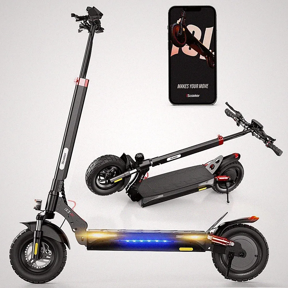 iScooter iX3 800W E-Scooter 40KM/H Offroad Elektro Scooter 48V E-Roller 120kg DE