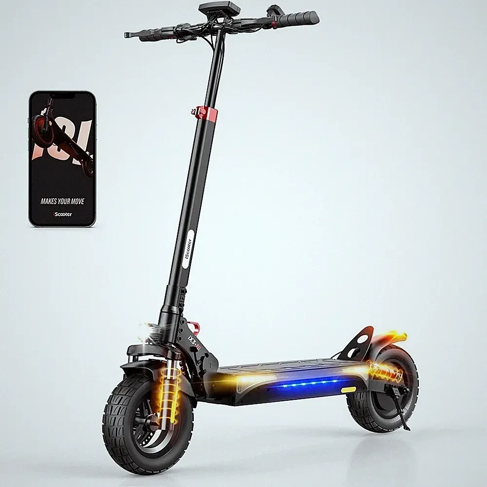 iScooter iX3 800W E-Scooter 48V 10AH Offroad Elektroroller mit APP 120kg 45kmh