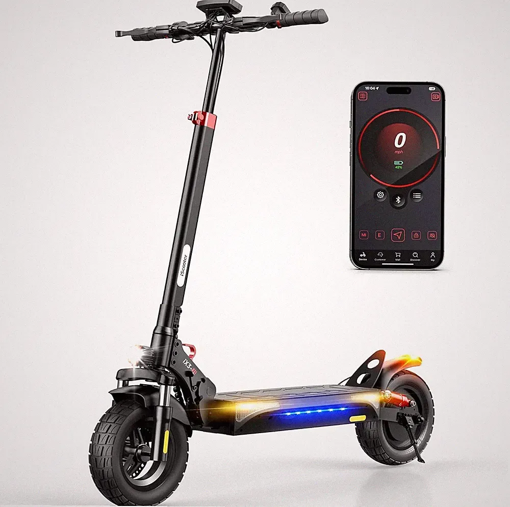 iScooter iX3 Elektroroller 800W 10Ah 10'' E-Scooter Faltbarer Off-road E-roller