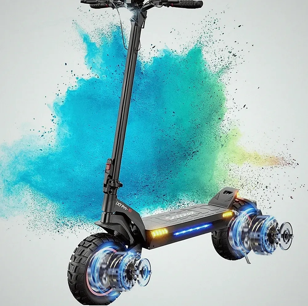 iScooter iX7 PRO 10'' E-Scooter 2000W Dual Motor Off-Road Elektroroller 60KM/H
