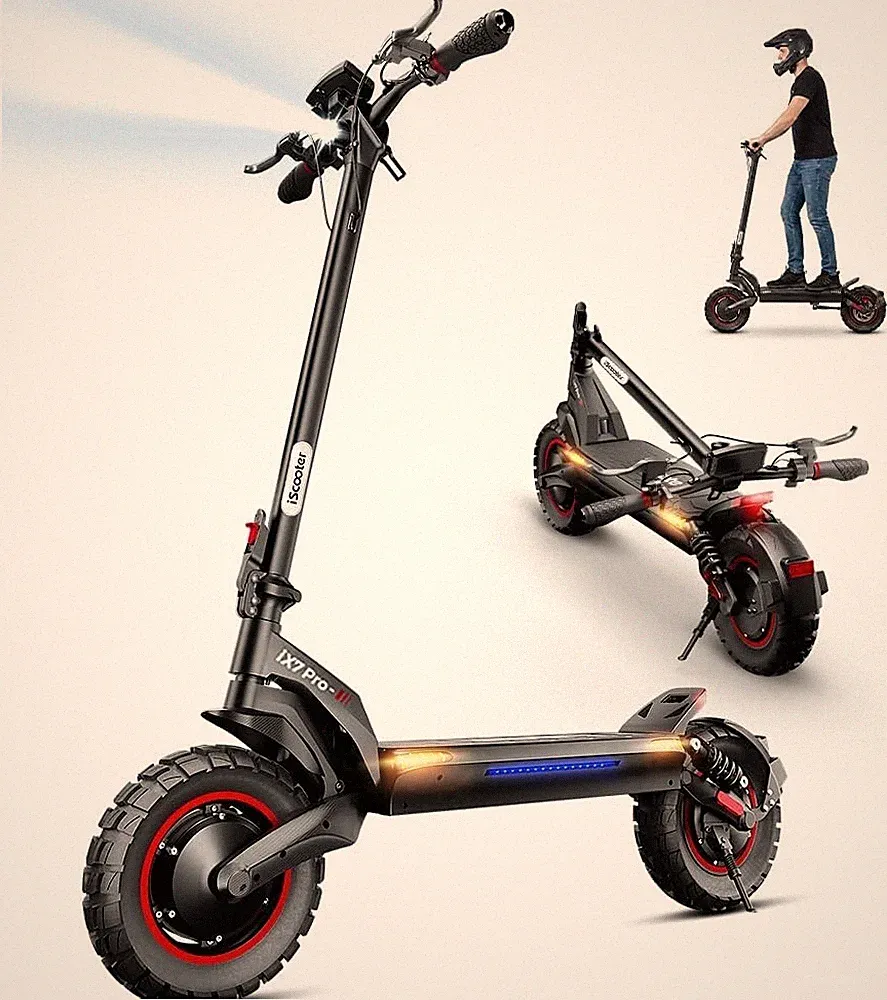 iScooter iX7 Pro E-Scooter 2000W 17,5AH Faltbar Off-road Elektroroller E-Roller