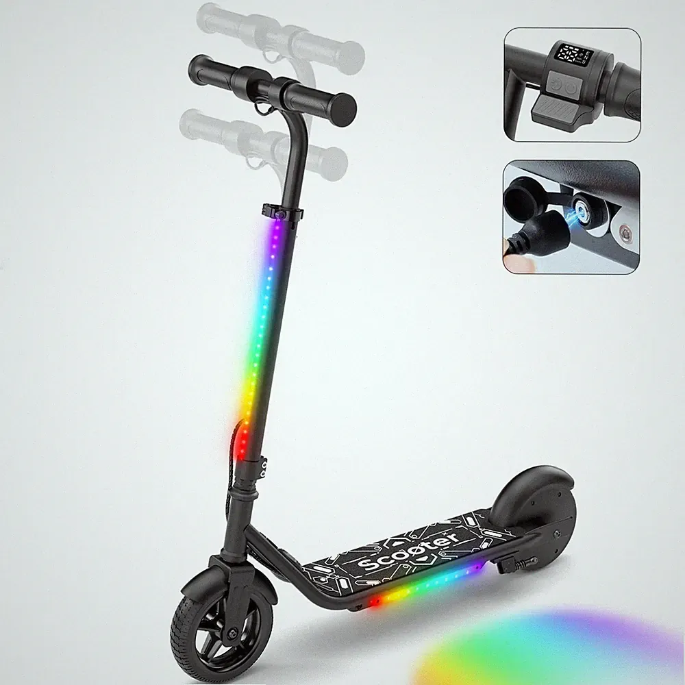 iScooter K2Pro Kinder E-Scooter 150W faltbar Elektroroller mit LED