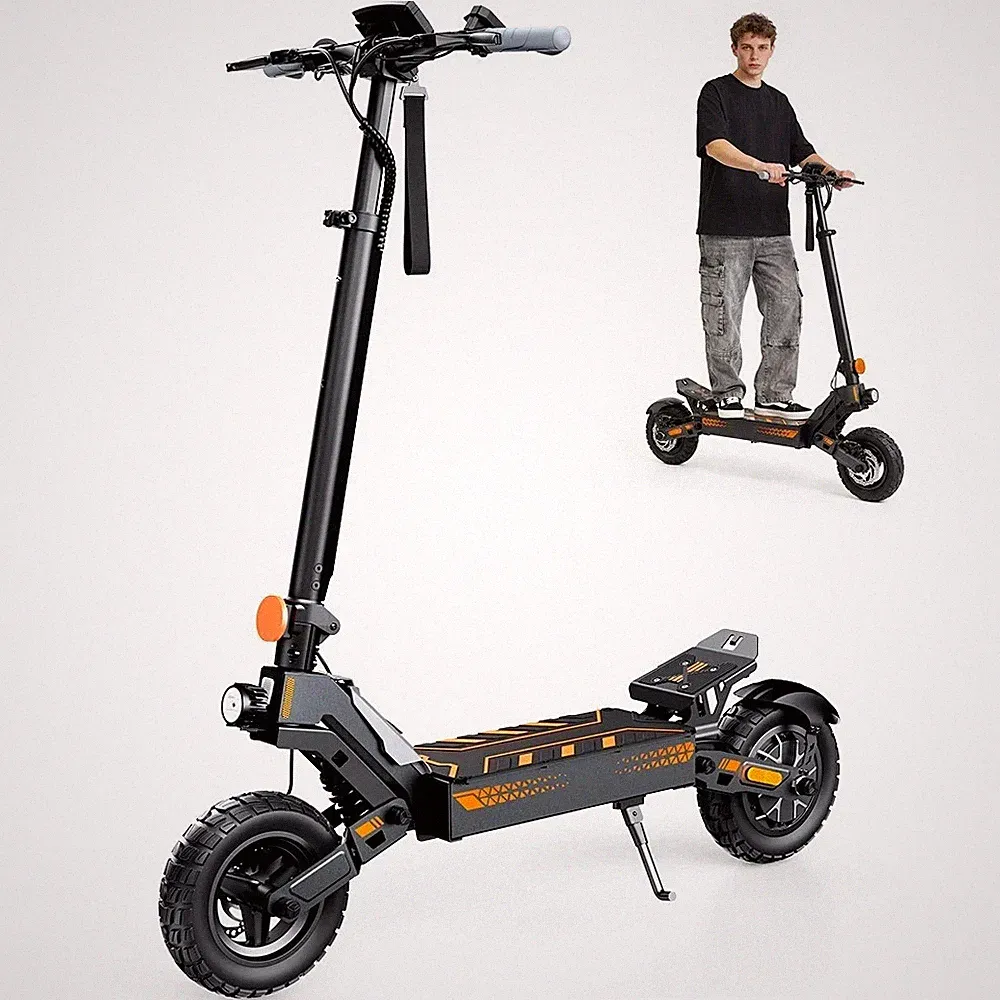 iScooter W10 10'' Elektroroller 50km/h 48V 15Ah Offroad Klappbar 1200W E-Scooter