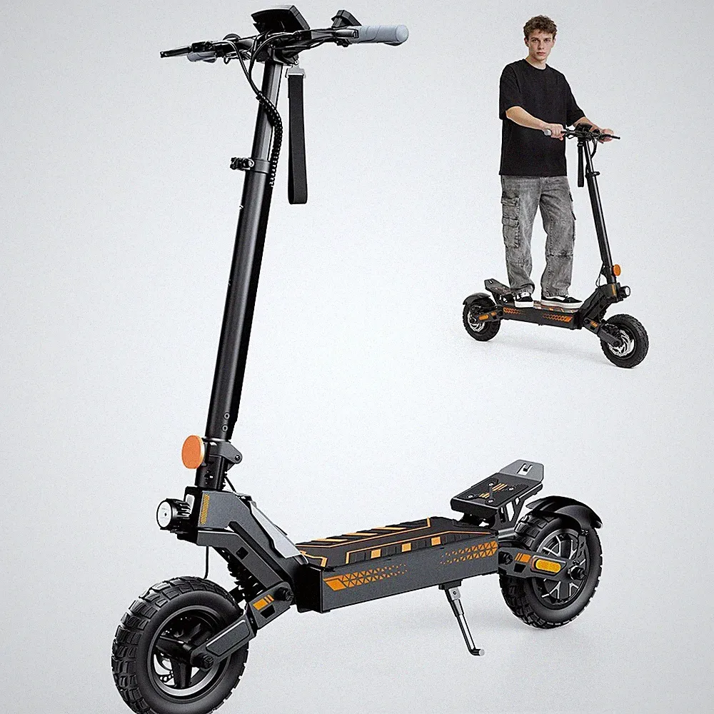 iScooter W10 E-Scooter 1200W 48V 15Ah Klappbar 60KM Elektroroller Offroad 50km/h