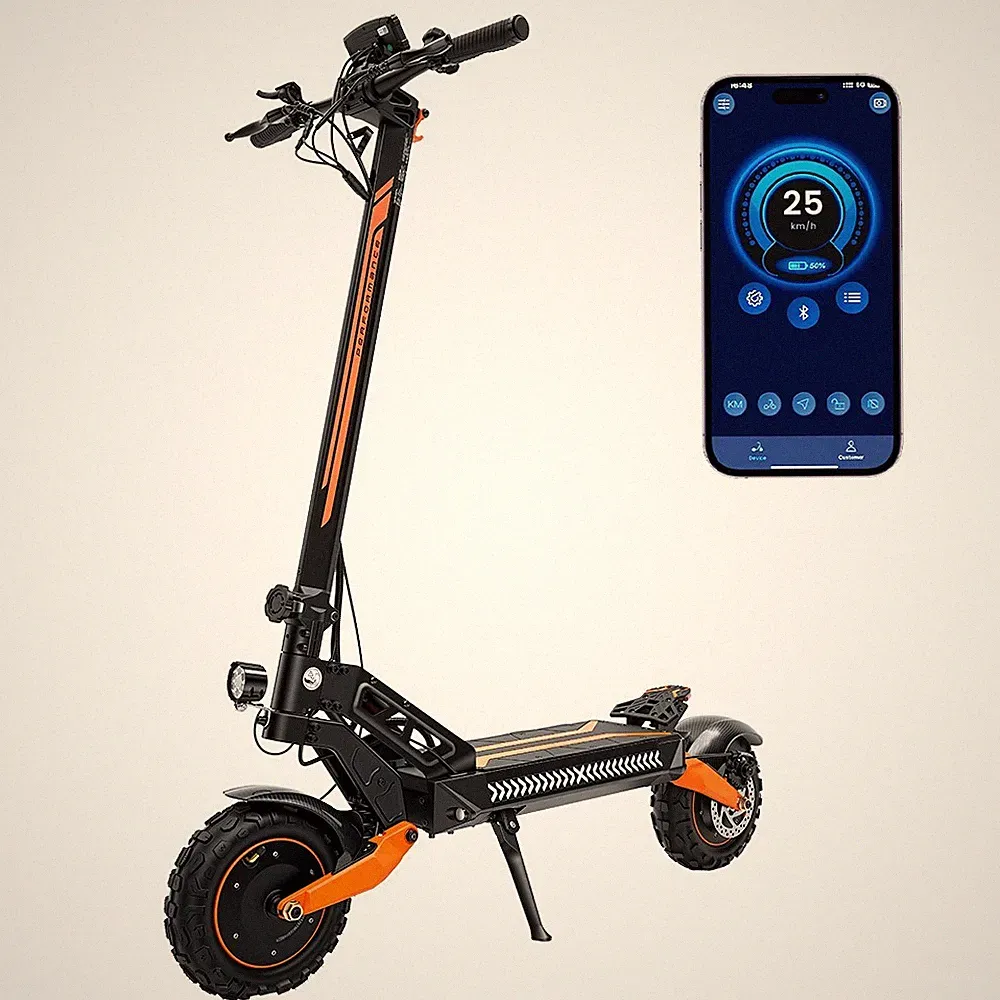iScooter W12 E-Scooter 3000W 25AH Elektroroller 11 Zoll Off-road E-Roller 70km/h