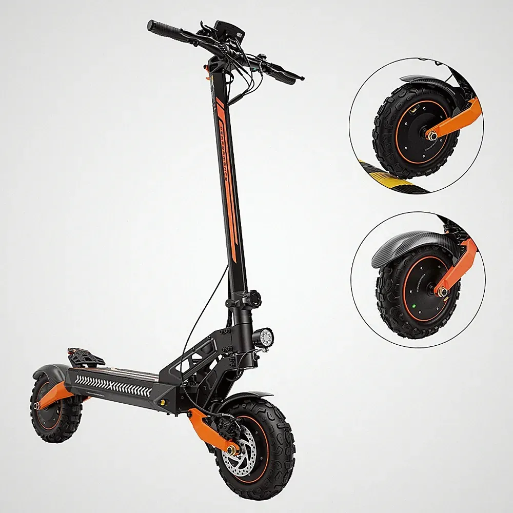 iScooter W12 E-Scooter 3000W 52V/25AH Elektroroller 11" Offroad E-Roller 70 km/h
