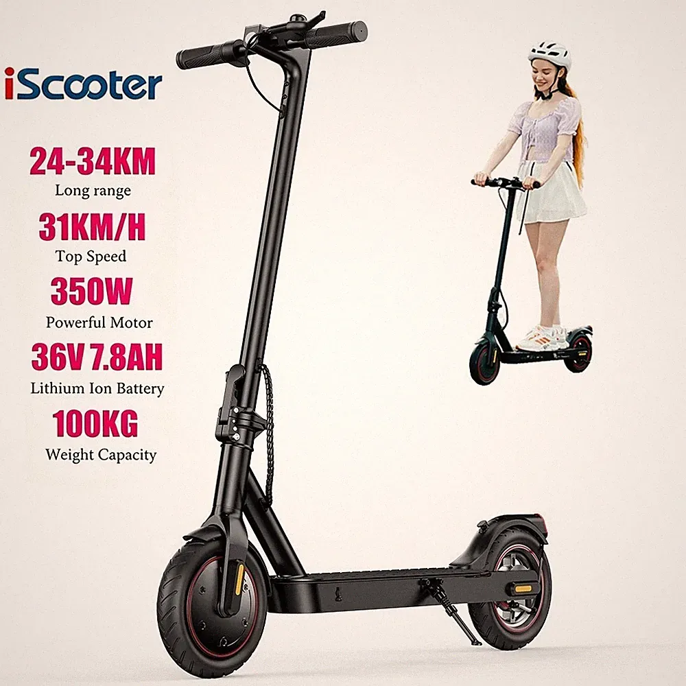 iScooter W3 E-Scooter 350W 36V/7,8Ah 8,5'' Elektroroller Offroad E-roller 31km/h