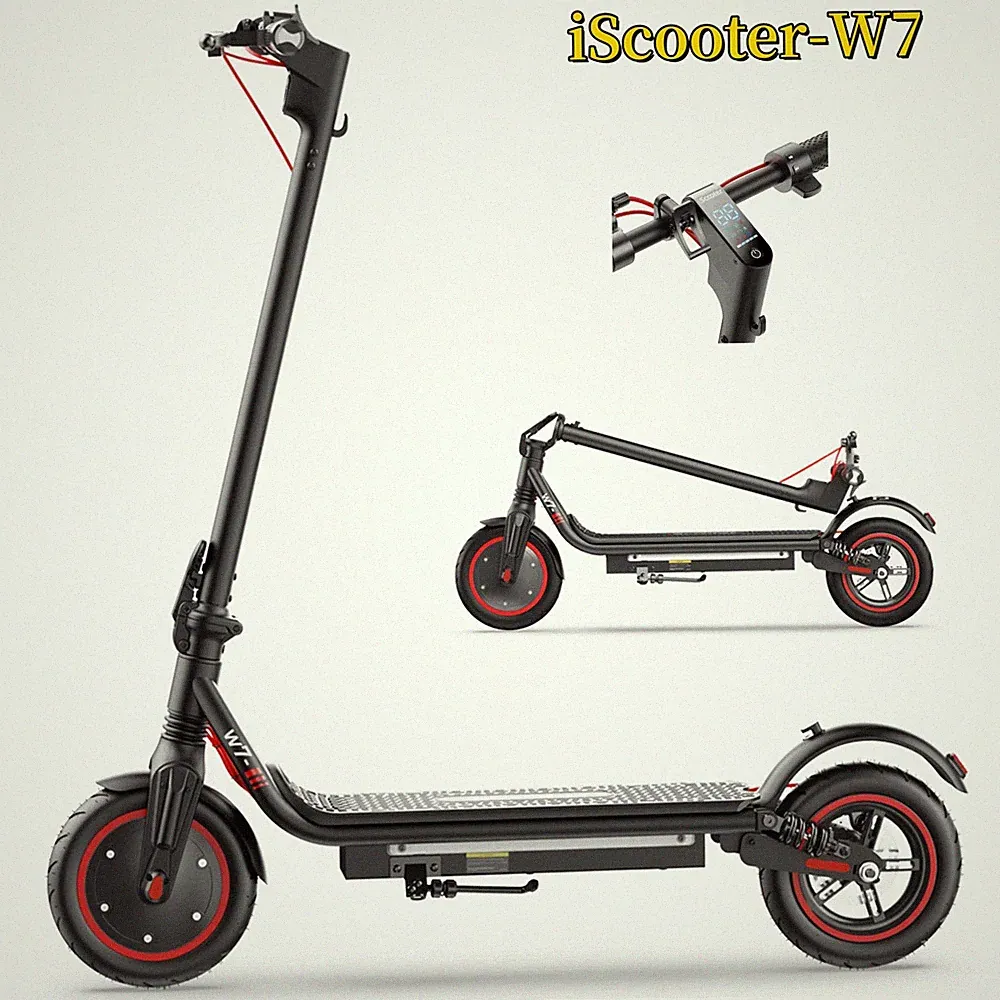iScooter-W7 8.5 Zoll 36V Elektroroller 500W 7.8AH mit APP Klappbar E-Scooter DE