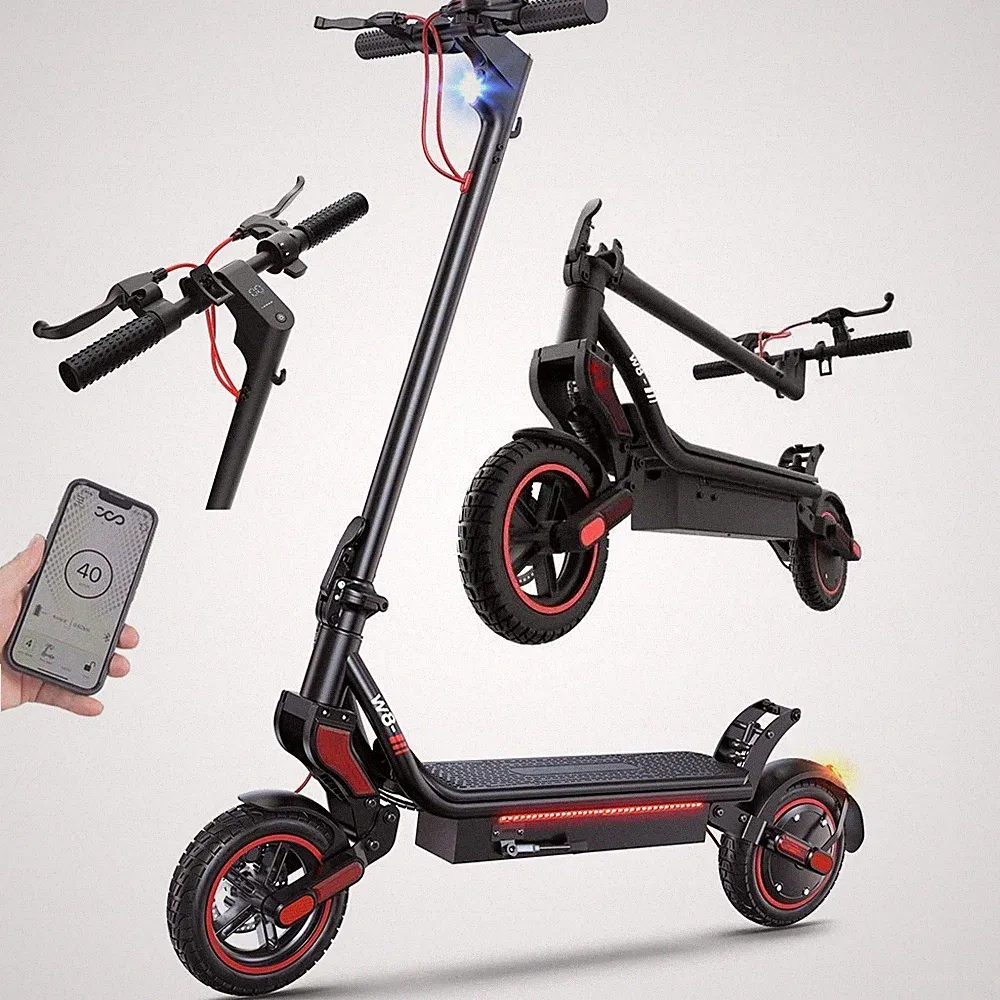 iScooter W8 Elektroroller 500W 14AH Offroad 10 Zoll 40km/h E-Scooter Faltbar DE