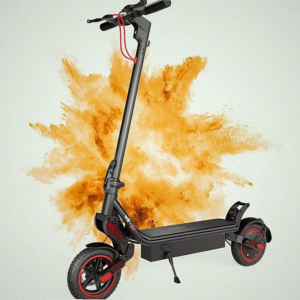 iScooter W8 Offroad E-Scooter 750W 48V 14AH Elektroroller mit APP 120kg bis 45km