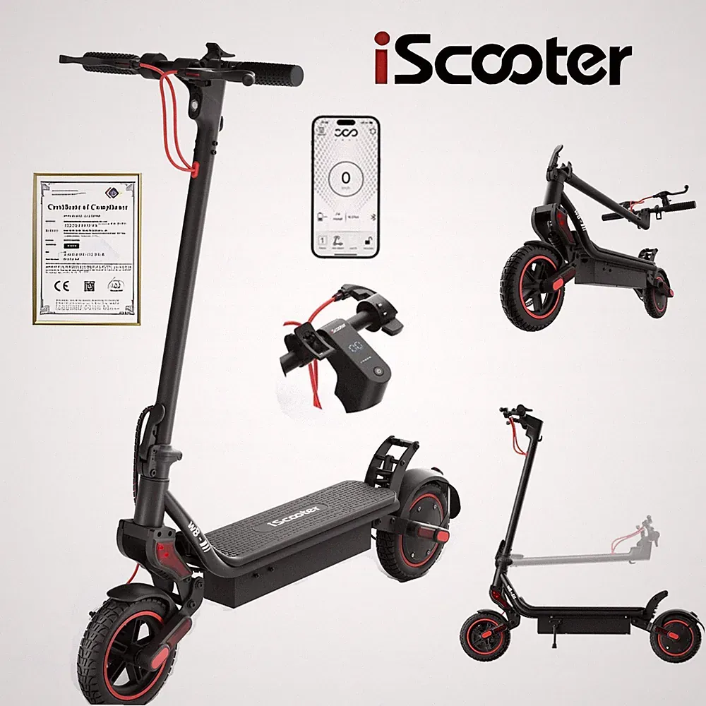 iScooter W8 Offroad Elektroroller 500W 40KM Klappbar E-Scooter 9,3 Zoll mit APP