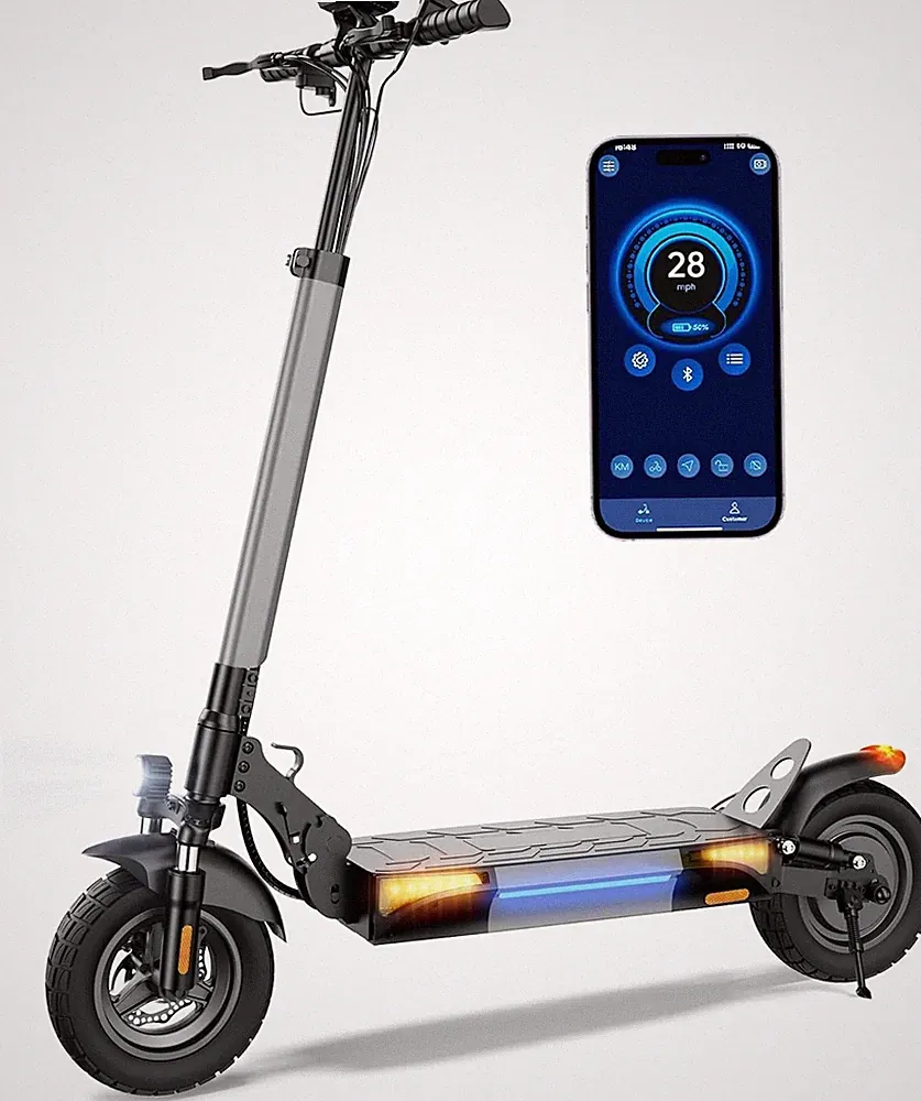 iScooter W9 Elektroroller 10'' 13Ah 45km Klappbar Off-road E-Scooter mit APP DE