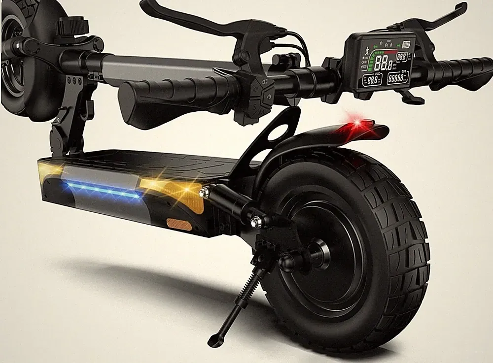 iScooter W9 Elektroroller 1000VV 48V 14AH 10'' Offroad E-Scooter mit APP 150KG